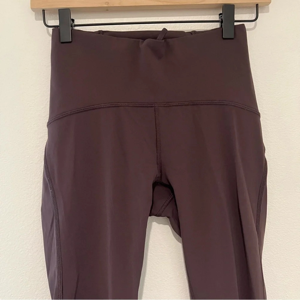 Lululemon Maroon/Light Purple Leggings - Picture 3 of 6